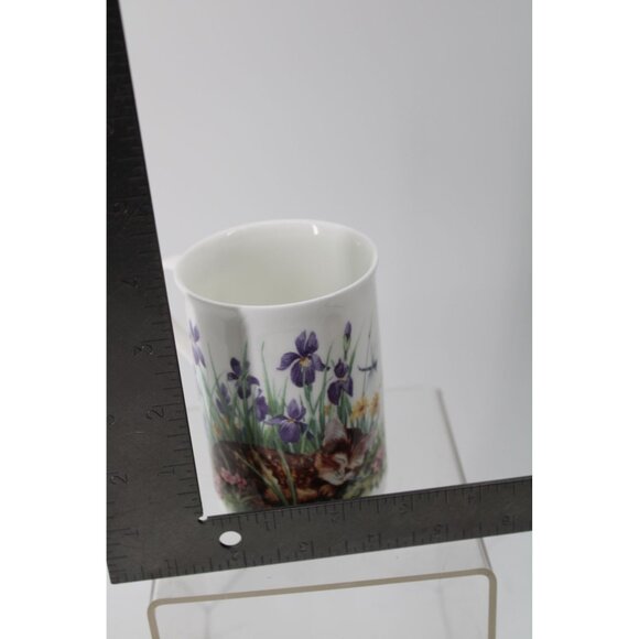 Golden Crown Tuxedo Cat Kitten Kitty Bone China Mug Cup Vintage 93732 - Picture 5 of 6